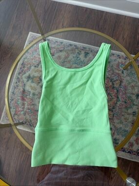 lululemon athletica Ribbed Tank Top in Bright Green